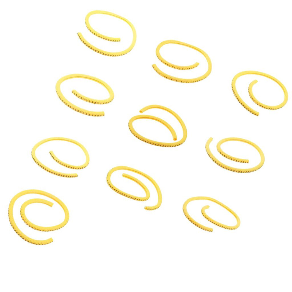 1000X Yellow Cable Wire Markers Identification Lables Tags Managment N 705691671415