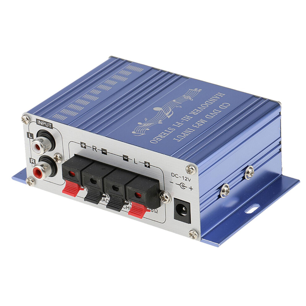12V Hifi Stereo Audio Amplifier Speaker Phone Pc Mp3 Input Car Home 791557497282