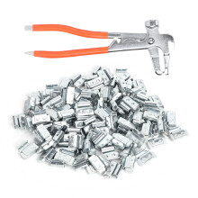 Alicate para Anéis de Pressão, Kit de Presilhas para Gaiolas de Arame, Ferramenta Multifuncional para Gaiolas de Aves e Codornas, Chave Ajustável,