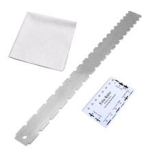 Guitar Neck Notched Straight Ruler Luthier Tool for Electric Acoustic