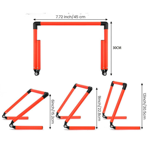 Agility Hurdle Adjustable Angles Soccer Speed and Agility Training Equ 1