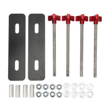 Stålskarvkoppling med justerbar hörnstag, flerskiktspulverlackering, kraftigt spärrlås för grindar, säker installation i trä- och