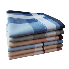 6Pcs Cotton Men's Handkerchiefs Pocket Square Hankies for Casual Forma