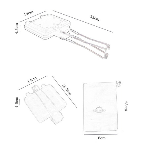 Double Sided Sandwich Baking Pan Nonstick Frying Pan for Omelets Steak 1