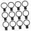 Pack of 12 Safety Cone Connectors for Parking 1
