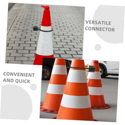 Pack of 12 Safety Cone Connectors for Parking 1