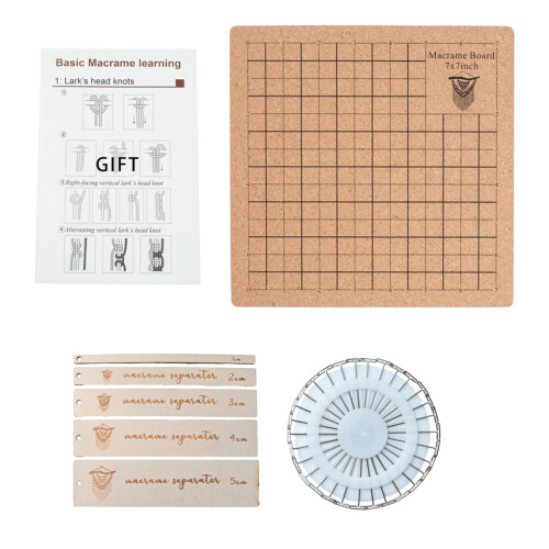 Macrame Board with Pins Beadsmith Macrame Board for Measuring Bracelet