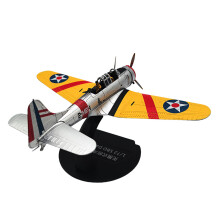 1/72 Aircraft Model Yellow Diecast Airplane for Home Bookshelf