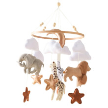 Nursery Crib Mobile Hanging Bed Bell Toy Newborn Rattles Mobile for Ch