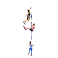 3 Pieces 1/64 Miniature Figures Rock Climbing Small Tiny Decoration Di
