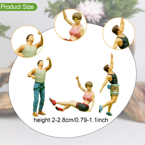 3 Pieces 1/64 Miniature Figures Rock Climbing Small Tiny Decoration Di 1
