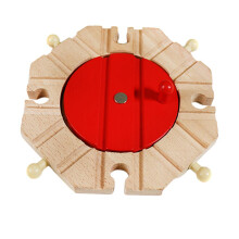Wooden Trains Railway Set Compatible Accessories Turntable