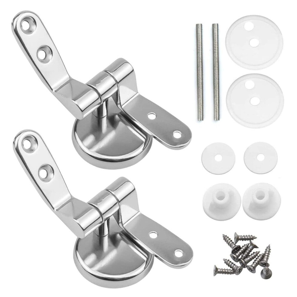 Toilet Seat Lid Hinge Universal Adjustable Replacement Hinges For Toil 799338573675