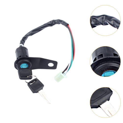 Motorcycle Ignition Switch Lock Key Solid for 90cc 110cc Dirt Bike Atv 2