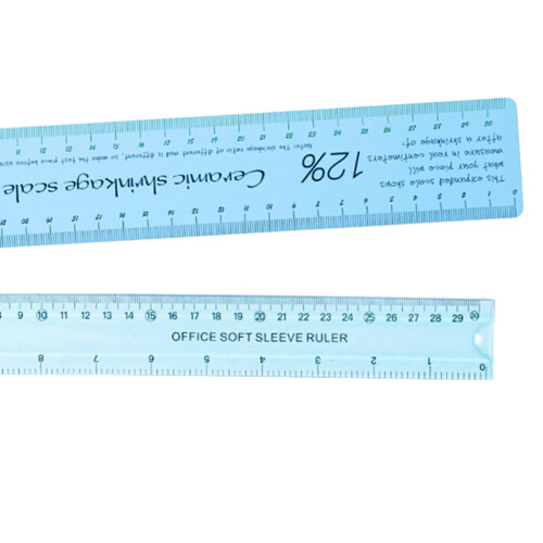 Ceramic Shrinkage Scale Ruler with Standard Ruler Measurer Measurement 2