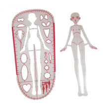 2Pcs Fashion Drawing Template Ruler Models Fashion Illustration Rulers