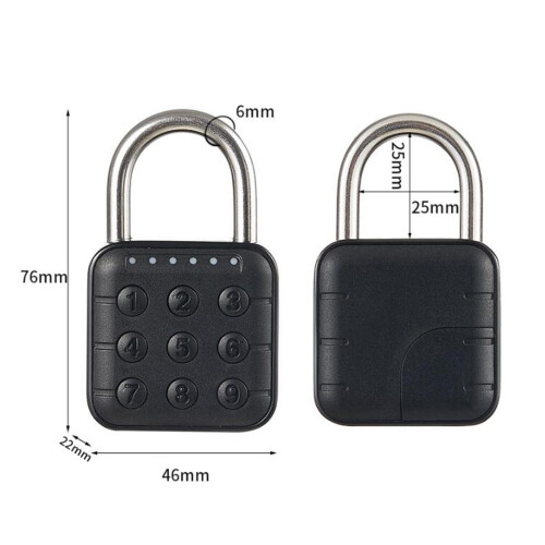 Button Combination Padlock 6 Digit Password Code for Hasp Cabinet Case 1