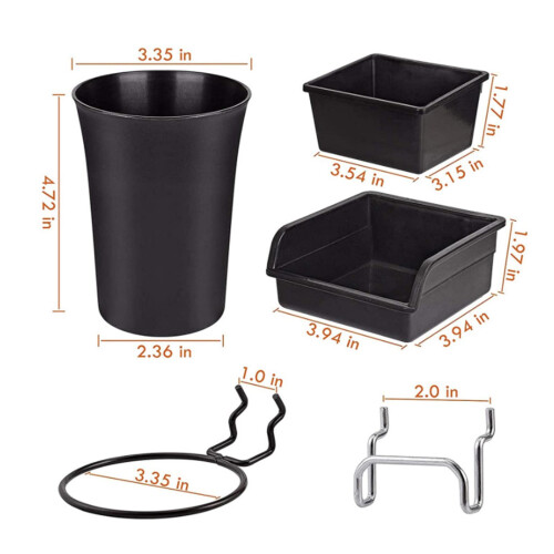 Peg Hooks Assortment 12 Pack Pegboard Bins and Cups Pegboard Bins Orga 1