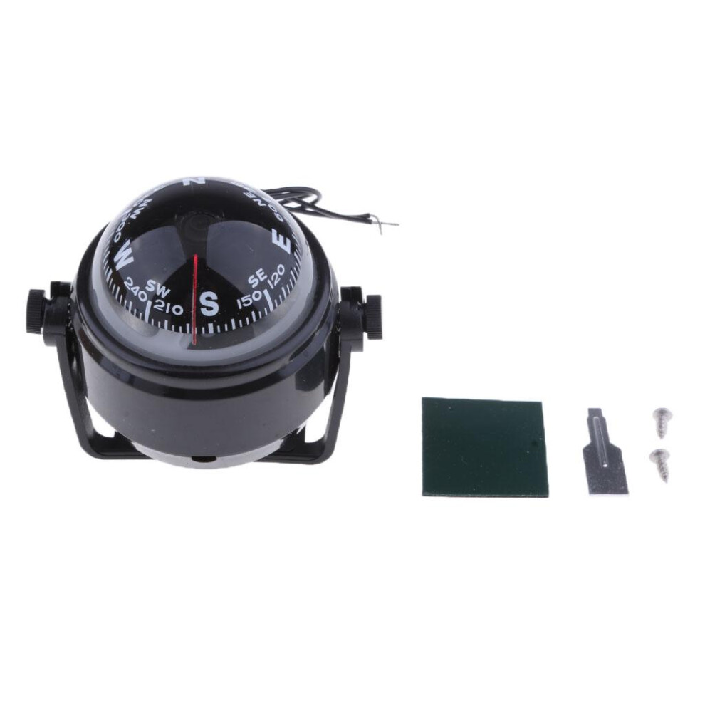 12V Car Truck Boat Interior Electronic Navigation Compass Luminous 759321255926