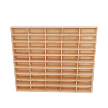 Wood Toy Car Display Case 50 Grids Model Car Display Stand for Toy Fig