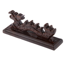 Dragon Shape Black Sandalwood Chinese Writing Calligraphy Brush Pen Ho