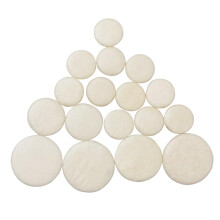 Clarinet Pads Bb Key 17pcs Ivory