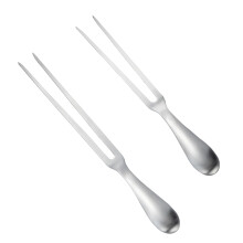 Meat Forks Stainless Steel Meat Forks with Ergonomic Handle Meat Fork Non Slip Long Handle for Home Picnic Party Camping Kitchen 2 Pack