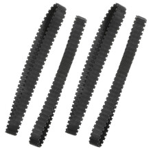 2 Pairs of 66cm Rubber Tank Track for DIY Robot Replacement Kits Scien