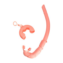 Flexible silicone snorkel tube, floating, submersible, for snorkeling and diving Ref: 6194