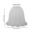Frosted Glass Lampshade Replacement for Wall Sconce Chandelier Ceiling 2