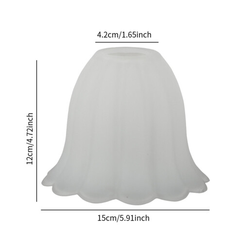 Frosted Glass Lampshade Replacement for Wall Sconce Chandelier Ceiling 1