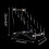 Acrylic Knife Holder Storage Rack Bracket Shelf for Bar Room Multifunc 2