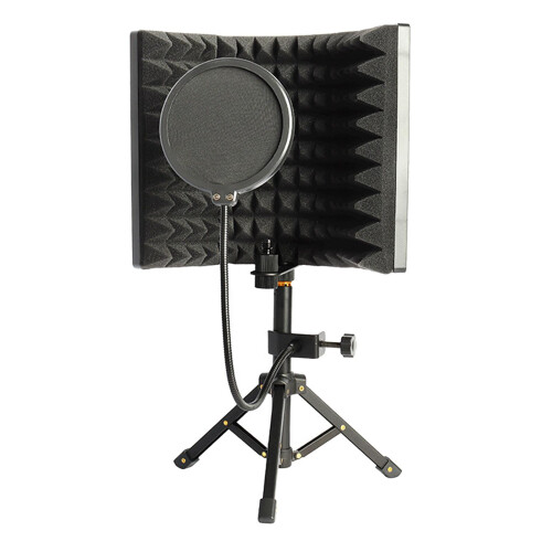 Microphone Isolation Shield Soundproof Filter Vocal Recording Foam 3 P