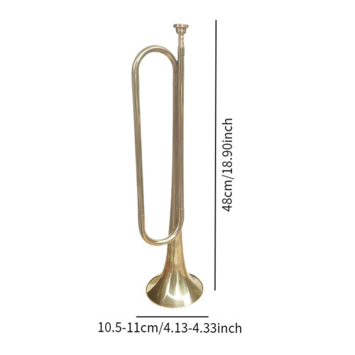 C Flat Bugle Brass Bugle Classic Trumpet Brass for Beginner Cavalry Ch 1