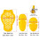 5x Motorcycle Jacket Armor Inserts Level 2 Shock Absorption Riding Rem 2