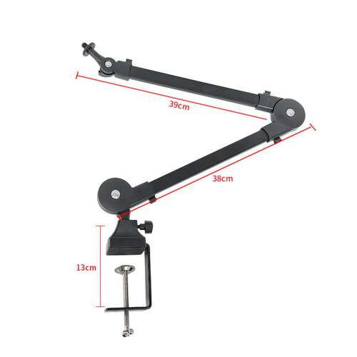 Microphone Boom Arm Mic Stand Desk Mounted Sturdy Universal for Studio 1
