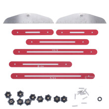 Precision Measurement Jig Quick Adjust Locking Slide System Adjustable Stair Tread Template For Stair Treads Risers Shelves Window Sills Cabinet Shelv