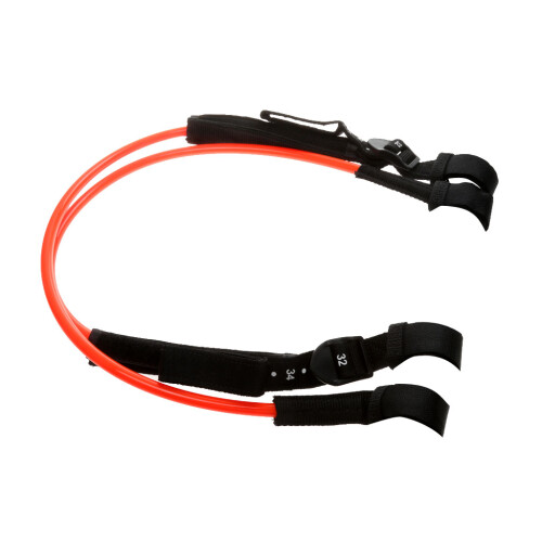 2pcs Orange TPU Windsurfing Harness Line Adjustable 28-34 inch