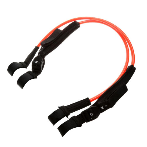 2pcs Orange TPU Windsurfing Harness Line Adjustable 28-34 inch 2