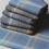 6Pcs Cotton Men's Handkerchiefs Soft Stripe Checkered Pattern Pocket S 3