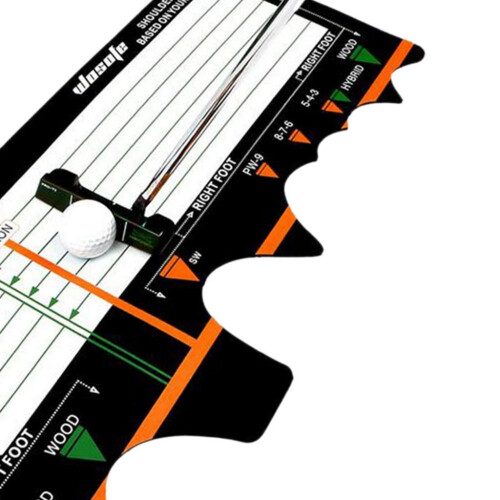 Golf Swing Training Aid Pad Standing Posture Auxiliary Pad Golf Traini 2