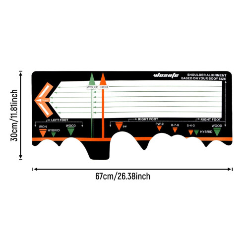 Golf Swing Training Aid Pad Standing Posture Auxiliary Pad Golf Traini 1