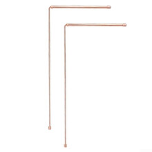 2 x Professional Copper Probes for Detecting Water Sources Lost Treasure with Precision Protect Pole When Travelling or Carrying
