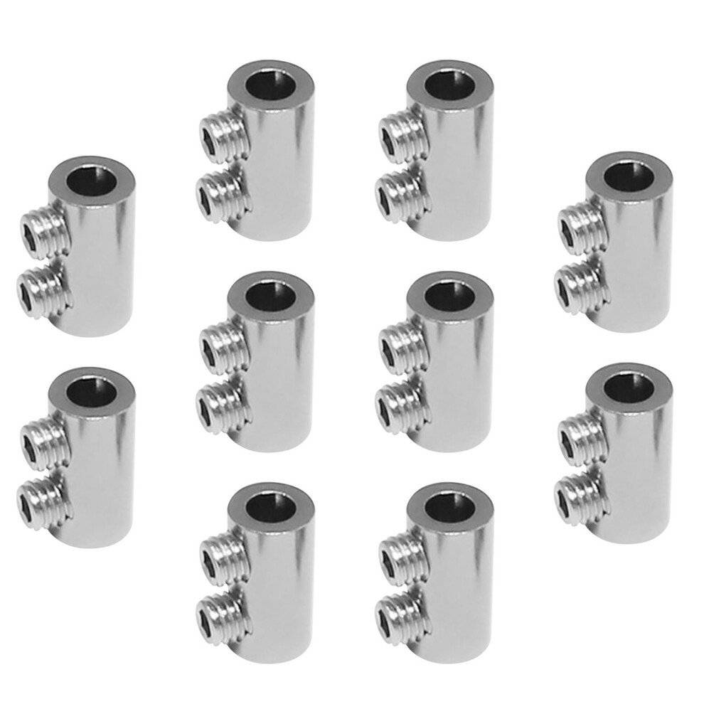 10Pcs Wire Rope Cable Clamps Multipurpose Sturdy For 1.5-2Mm Steel Wir 528633499454