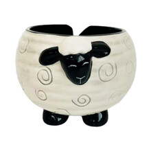 Knitting Bowl Decorative Knitting Supplies Organizer Sheep Shape Yarn