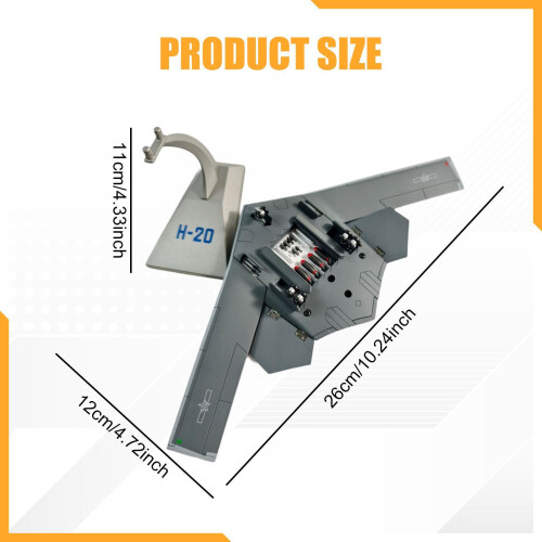 1:200 Scale H-20 Strategic Fighter Model Plane Model for Table Shelf 1