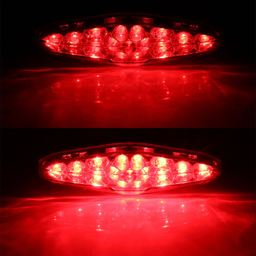 Μονάδα πίσω φώτων LED μοτοσικλέτας με βάση πινακίδας κυκλοφορίας, γενικής χρήσης, 1