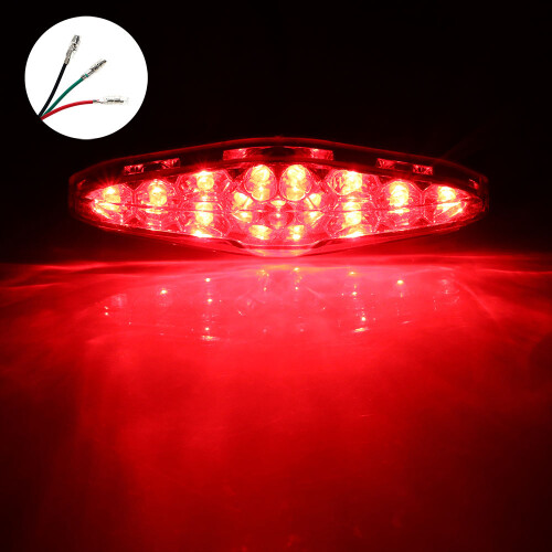 Μονάδα πίσω φώτων LED μοτοσικλέτας με βάση πινακίδας κυκλοφορίας, γενικής χρήσης, 2