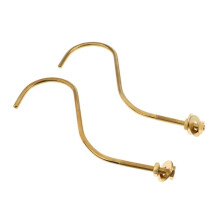 2 Pieces Brass Billiards Snooker Pool Table Edge Hook Cue Racks Cue Ho