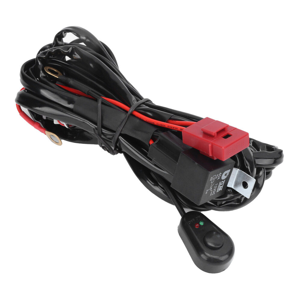 On Off Switch Wiring Harness Kit W/ Remote Control Functionality 12V Power Relay Blade Fuse Universal Fitment 4 Led Bar & Off Road Vehicles Light 9139052937529